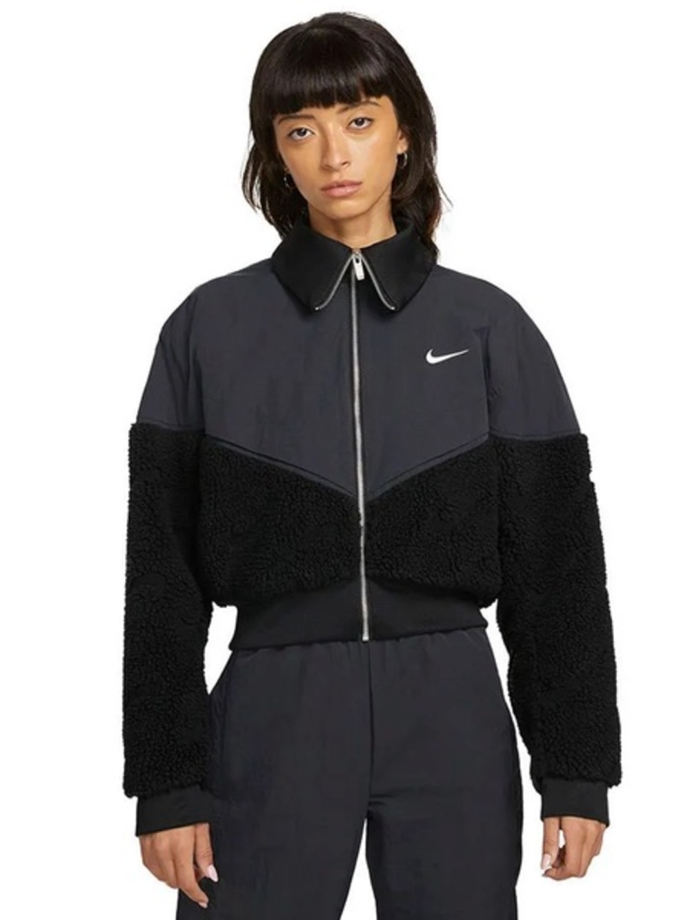 NIKE ✔️ Sportswear Icon Clash Sherpa Jacket